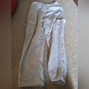 Grey sweatpants